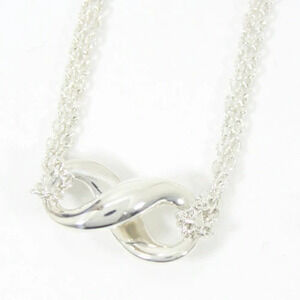 TIFFANY Co Infinity Necklace Sterling Silver